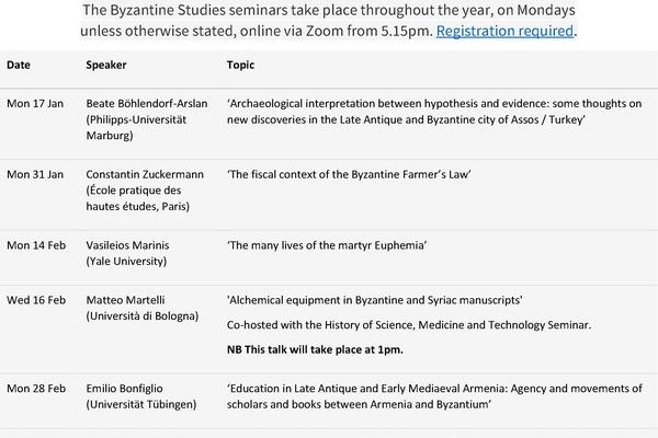 Edinburgh seminars