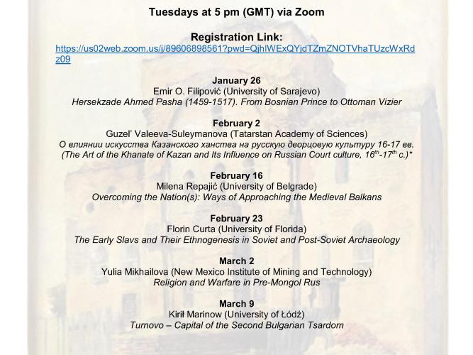 Hilary Term 2021 Early Slavonic Webinar