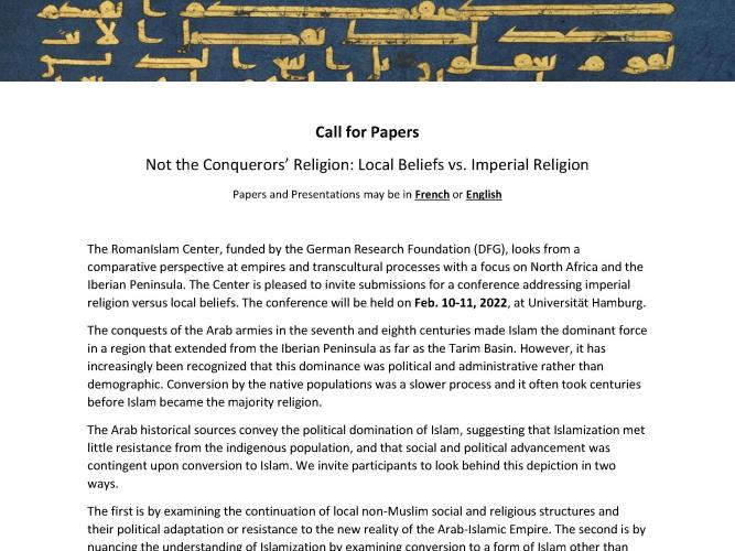 Not the Conquerors' Religion: Local Beliefs vs. Imperial Religion
