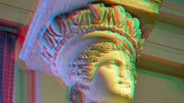 Digital reconstruction of one of the Karyatides of the Erechtheion. 